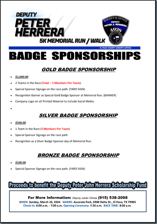 BADGE SPONSORSHIPS