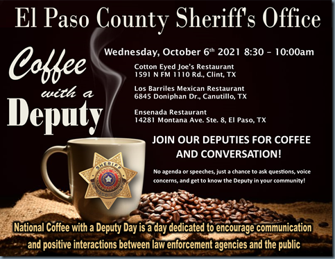 coffee with a deputy