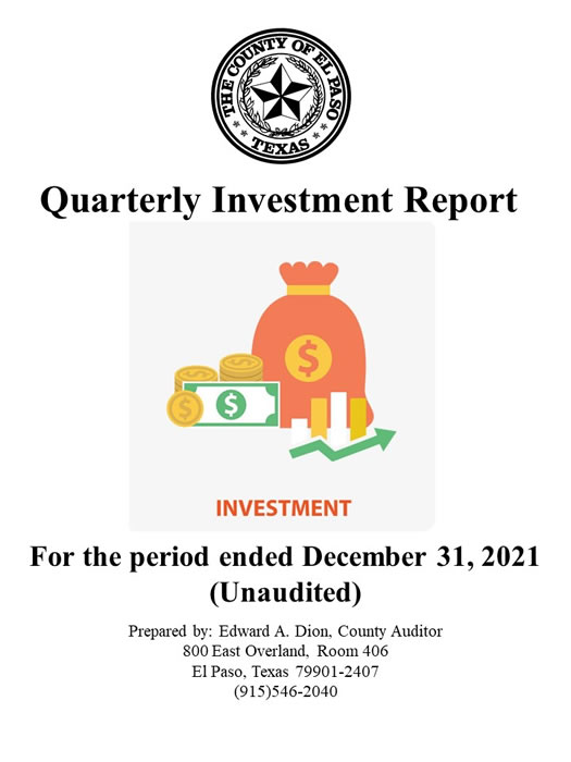 Cover Investment Quarterly Report 04-2021