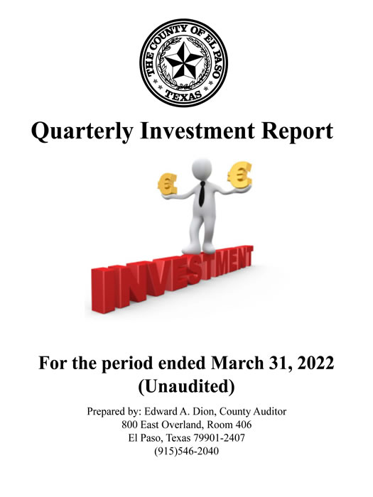Cover Investment Quarterly Report 01-2022