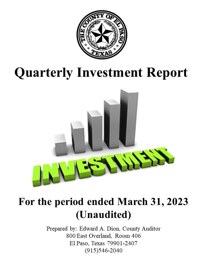 Cover Investment Quarterly Report 01-2023