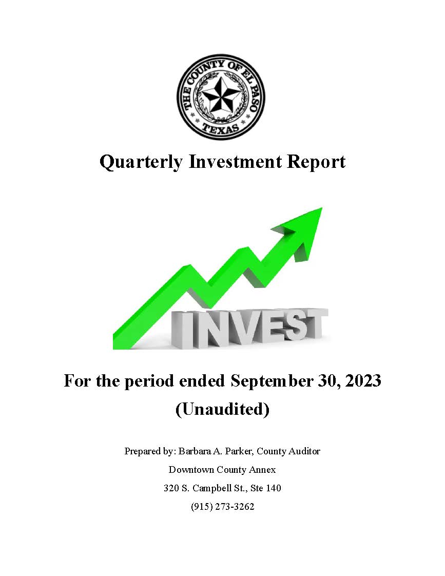 Cover Investment Quarterly Report 04-2023