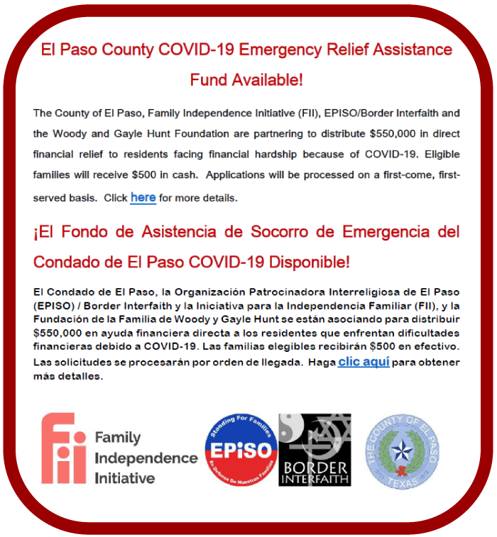 County of El Paso Texas Community Services