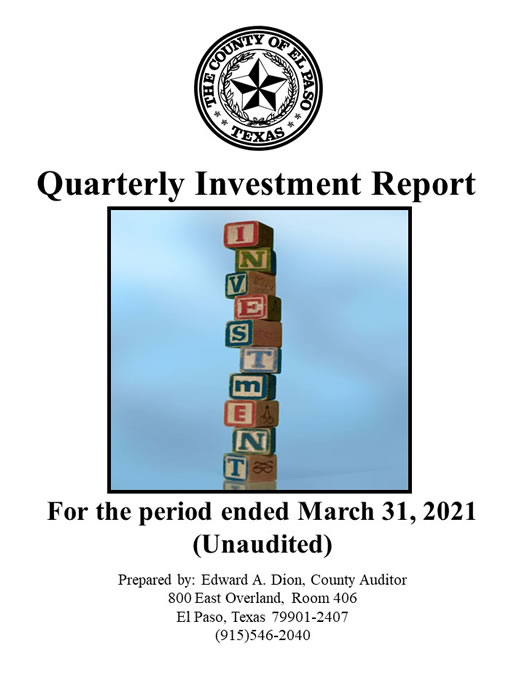 Cover Investment Quarterly Report 03-2021