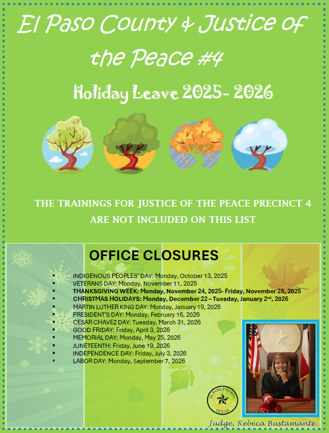 Holiday Schedule for 2024
