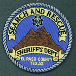 EL PASO COUNTY SHERIFF TEXAS TX SEARCH AND RESCUE PATCH POLICE